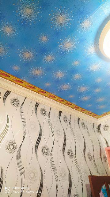 New Batik Solo / Wallpaper Stiker Dinding Anti Air / 45 Cm X 10m Perdana Wallpaper