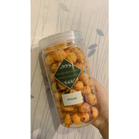 

cimol kering pedas toples 1000ml