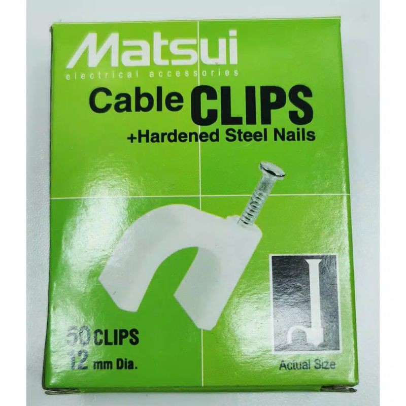 KLIP KABEL MATSUI 12MM CLEM KABEL 12MM MATSUI