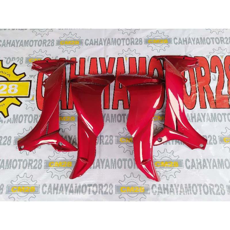 Termurah Cover Body sayap luar & dalam kanan kiri motor jupiter Z burhan / Jupiter Z Lama merah hita