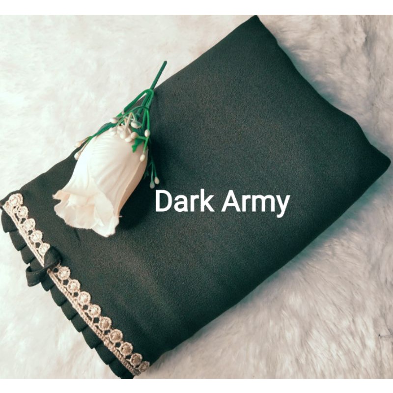BERGO MARYAM KCB-LIPIT RENDA/AL'FADANI HIJAB-Dark army