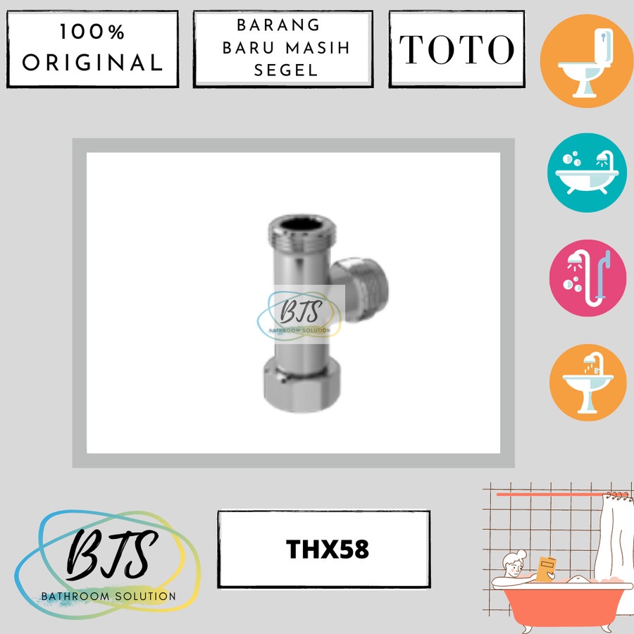 Letter T/ T joint TOTO THX58 / THX 58 sambungan kran dan toilet shower