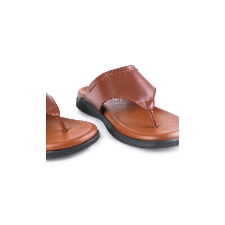 SANDAL JEPIT KULIT PLAYBOY PRIA ORIGINAL CASUAL ASLI MERAH MAROON PL10