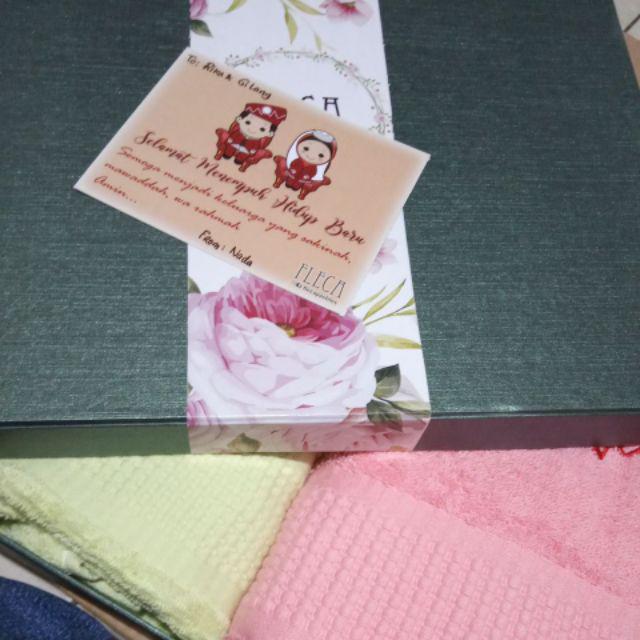Hampers Handuk Couple Terry Palmer 50x100 Seserahan Sangjit Kado Hadiah Wedding Pernikahan Lamaran