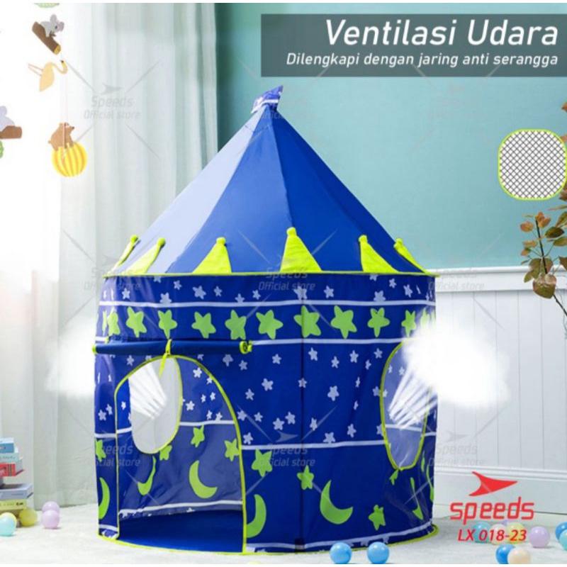 Tenda anak bermain model castle kids