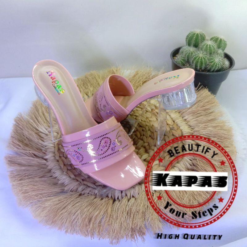 Sandal Hak Kaca Jelly Kokop Ks061