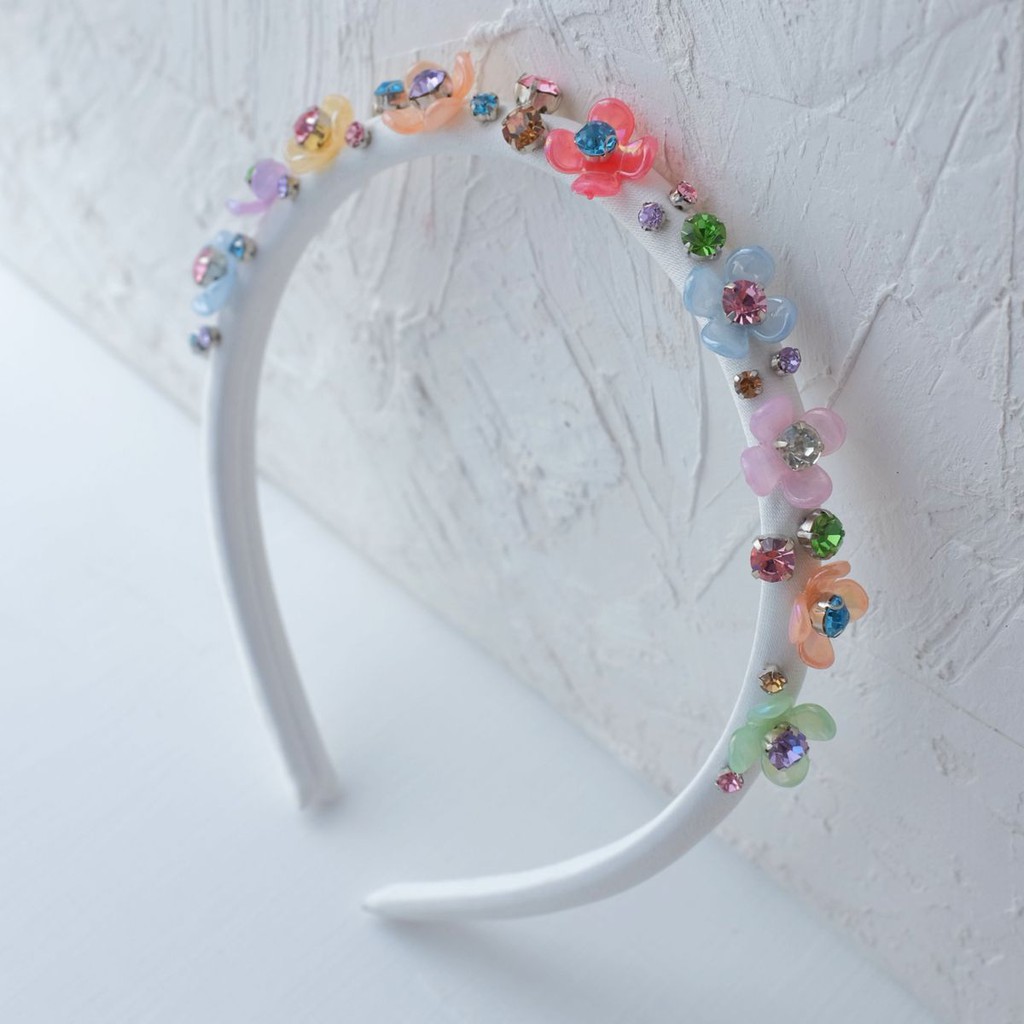 Handmadepita x Mmehuillet Fleur Pop Skinny Bando & Marshmallow Scrunchie