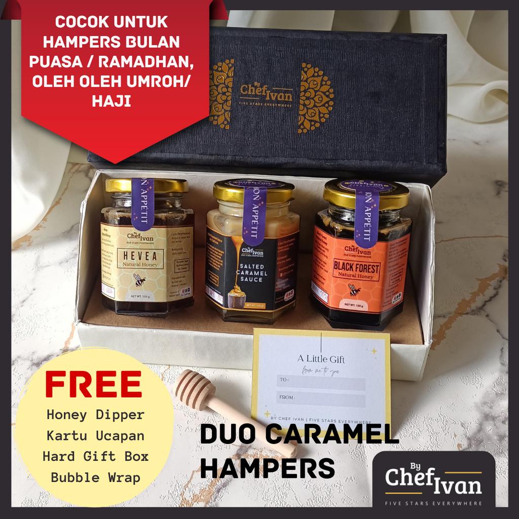 

Duo Honey Caramel Hampers Madu dan Selai Kurma Parcel Sehat Gift Set by Chef Ivan