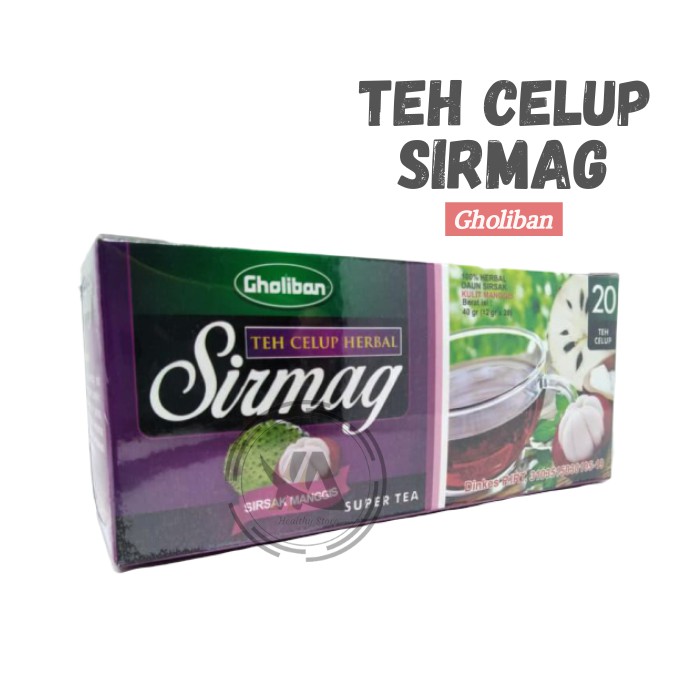 

Teh Sirmag (Gholiban) / Teh Celup Herbal Sirsak dan Manggis isi 20 #YA92