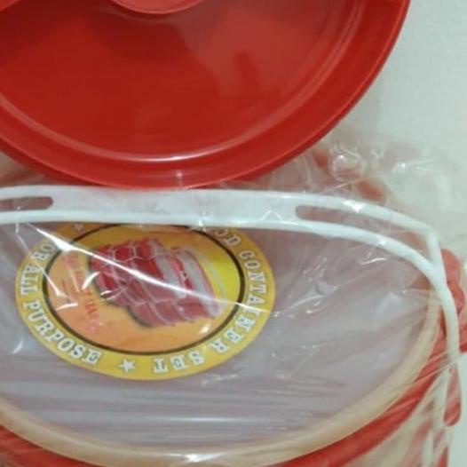 ✿ RANTANG CATERING SUSUN 3 BULAT PLASTIK / BOX CATERING SS 3 OMPRENG KOTAK MAKANAN ♥