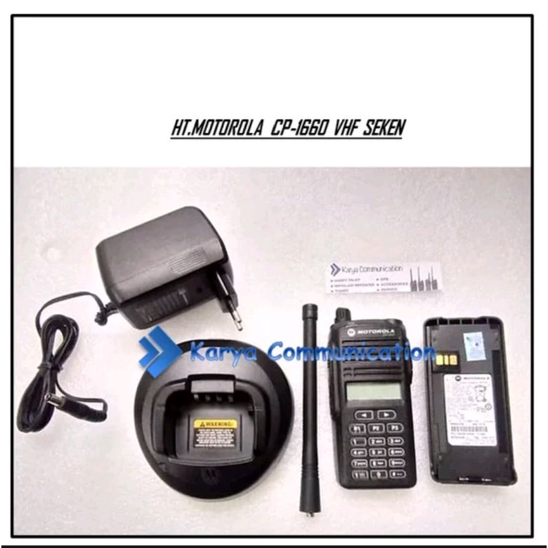 HT BEKAS MOTOROLA CP1660 VHF CP 1660 VHF 136-174MHZ