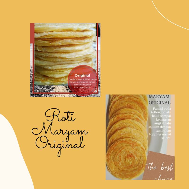 

Roti Maryam Frozen Original isi 5pcs By CantikaSnack