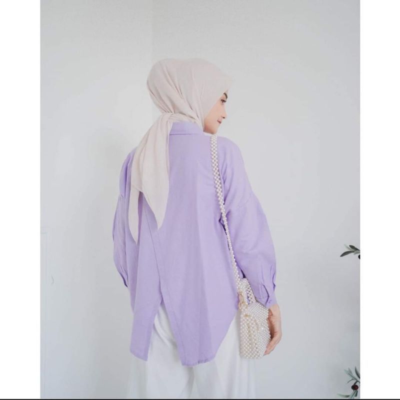 Nelka Outfit oversize / Kemeja wanita Oversize premium