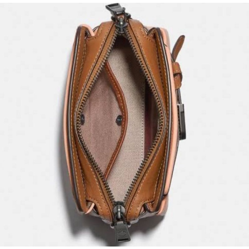 Coach Tate 24 Crossbody In Colorblock Blush Natural (Coach 2586)