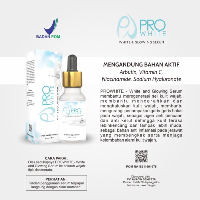 SERUM PROWHITE 15mil - White and Glowing Serum