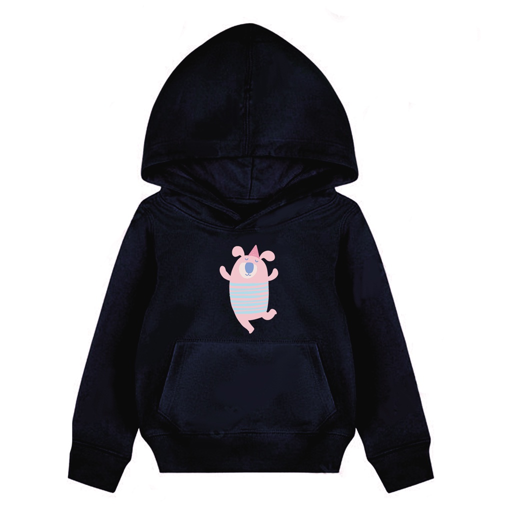 Hoodie Anak Bear Bday Sweater Pakaian Fleece Anak M - XL