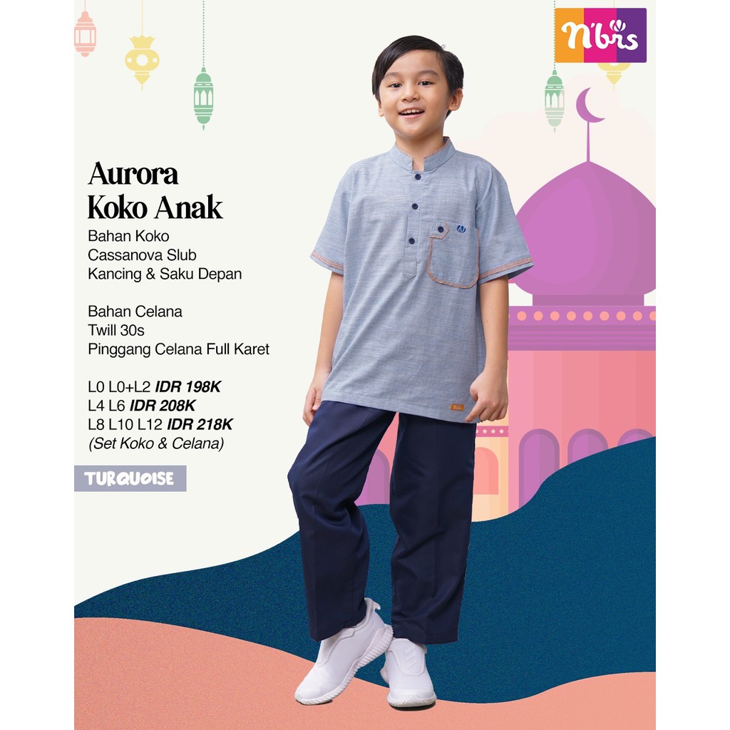 NIBRAS KOKO ANAK - AURORA KOKO ANAK TURQUOISE
