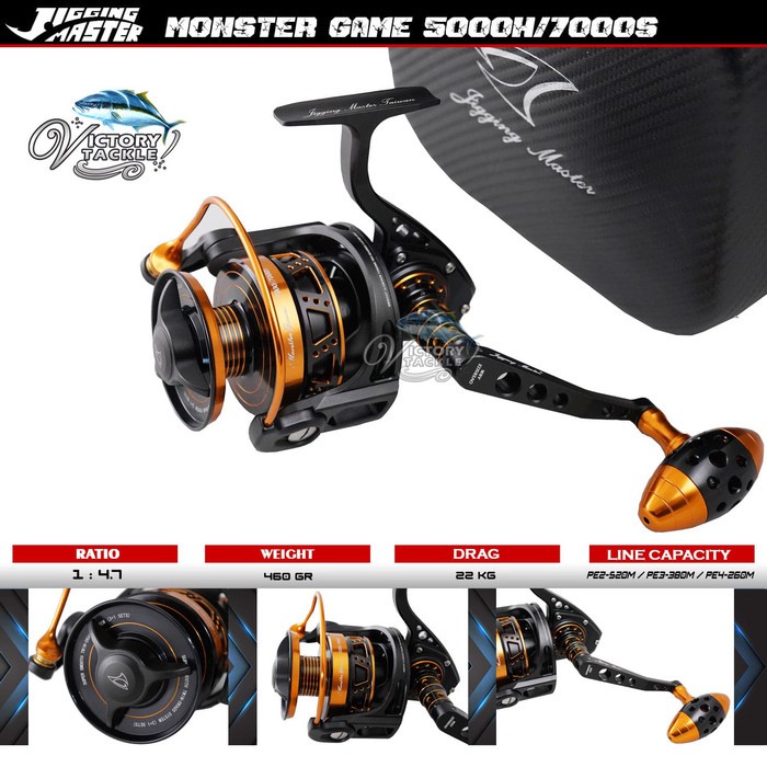 jm monster game spinning reel