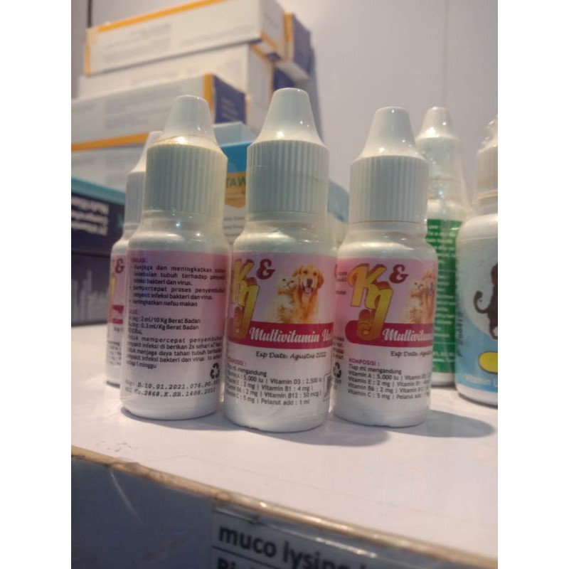 OBAT  Tetes Untuk Kucing dan Dog Multivitamin Untuk Imunitas KJ 10ml