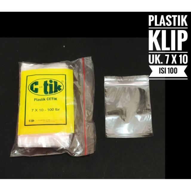 Plastik Klip 7x10 cm / Plastik Seal / Plastik Ziplock Plastik Obat Saos Sambal Kecap Bening Rapat