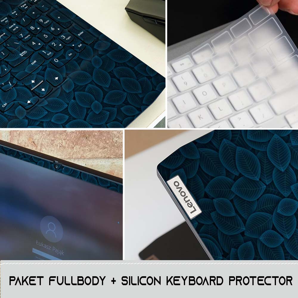 Garskin Laptop Skin Laptop | Asus | Acer | Lenovo | HP | MAC | THOSIBA | Xiomi | Axioo | Sony | HwaWei | Samsung| Tema: Blue Levers