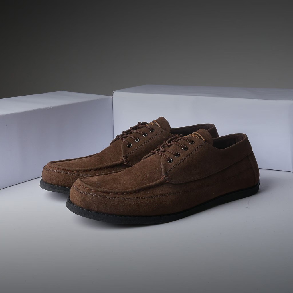 MAIKOR BROWN |ManNeedMe x Jack| Sepatu Sneakers Pria Casual Suede Shoes ORIGINAL