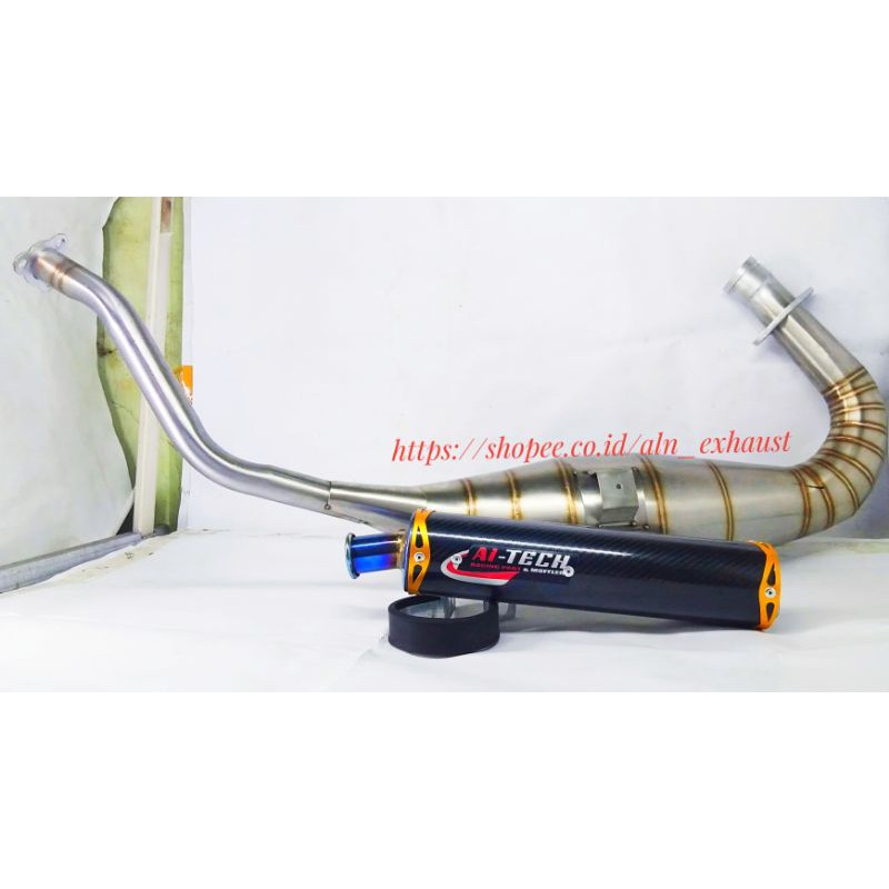 KNALPOT NINJA 150 R /RR AI-TECH CARBON STAINLESS MODEL COBRA