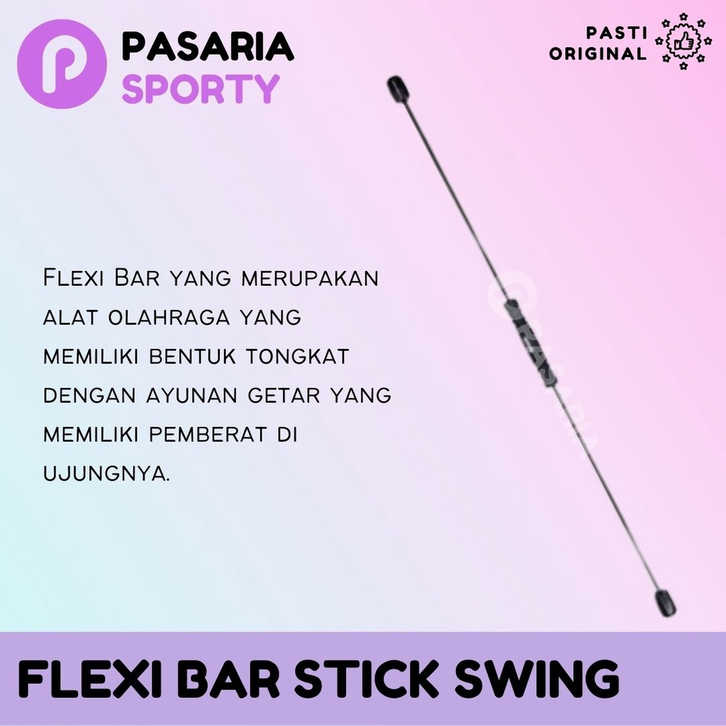 SPEEDS Flexi Bar Stick Swing/Tongkat Getar Terapi Tangan/Alat Olahraga/Olah Raga/Gym/Fitnes