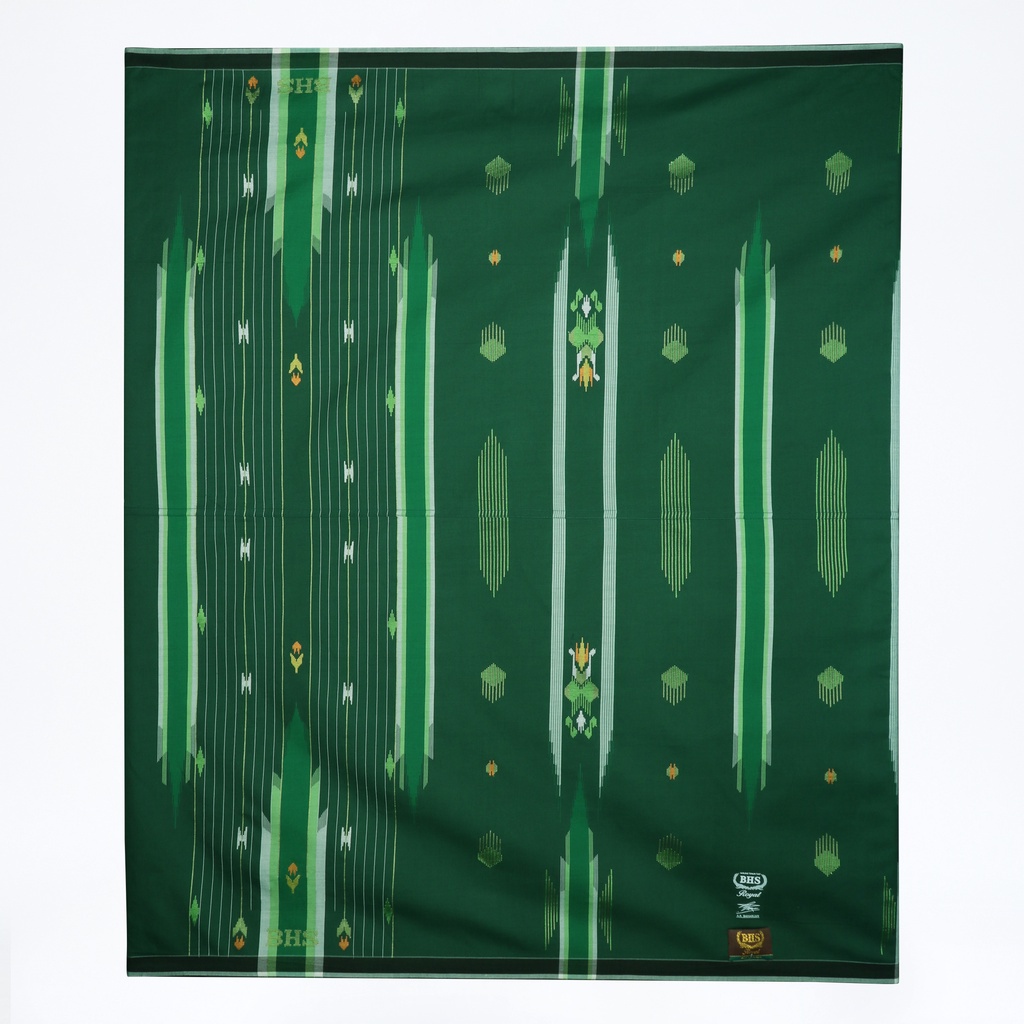 Sarung BHS Royal Gold Motif Songket Traditional Gunung Hijau // BHS ROYAL STG