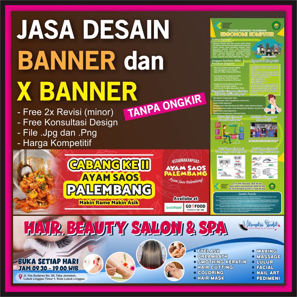 JASA DESAIN BANNER / X BANNER / JASA DESAIN MURAH / JASA DESAIN BERKUALITAS / JASA DESIGN