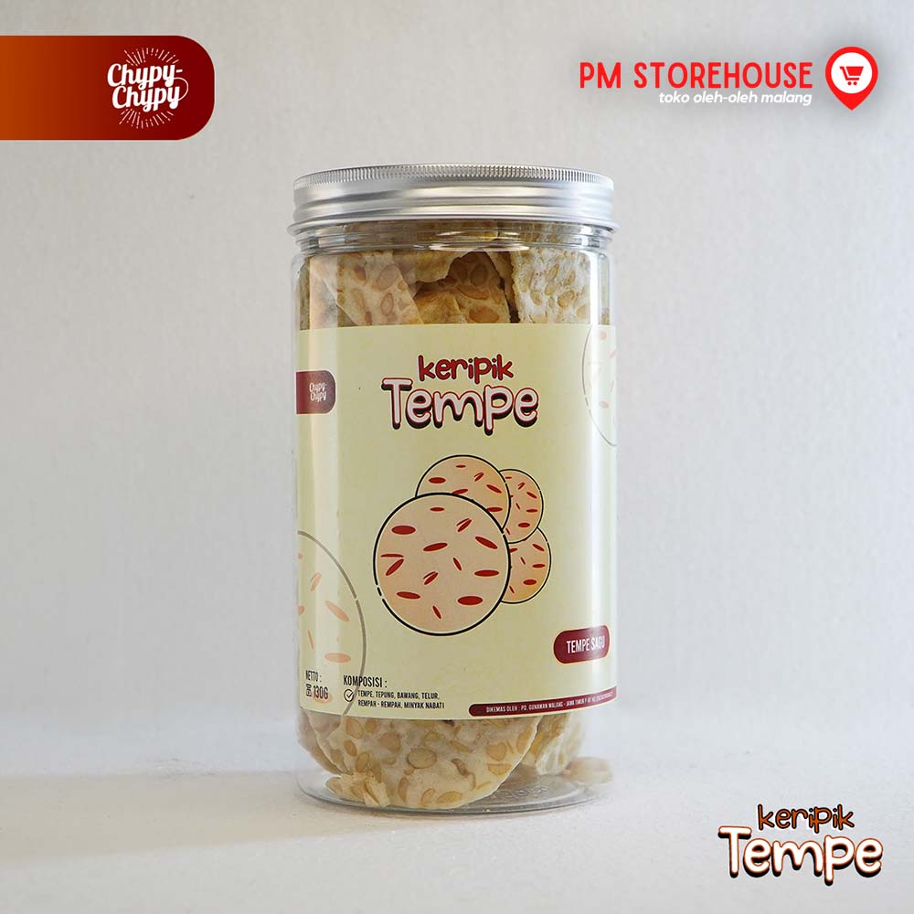 Keripik Tempe Sagu Super Renyah Chypy Asli Malang - Kemasan Toples