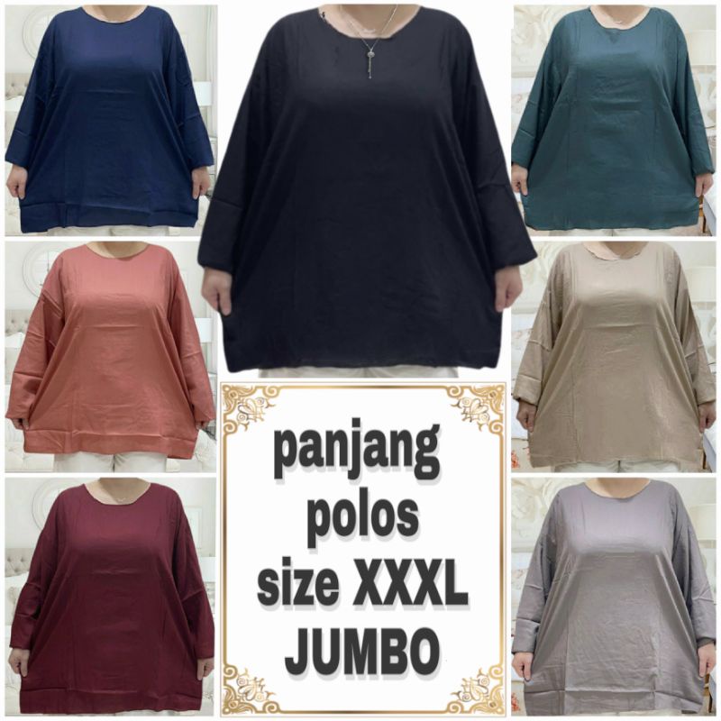 atasan wanita jumbo atasan wanita lengan panjang dan pendek jumbo baju jumbo wanita tangan panjang d