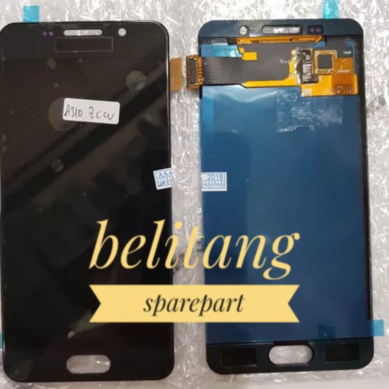 LCD 1SET SAMSUNG A310 A310F A310H GALAXY A3 2016 ORIGINAL OEM BLACK