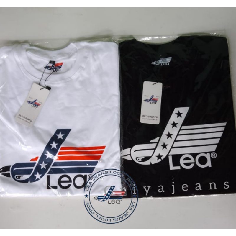 Kaos T-shirt Distro Pria Original Lea S,M, L, XL, XXL Kaos Casual Pria Wanita Terlaris