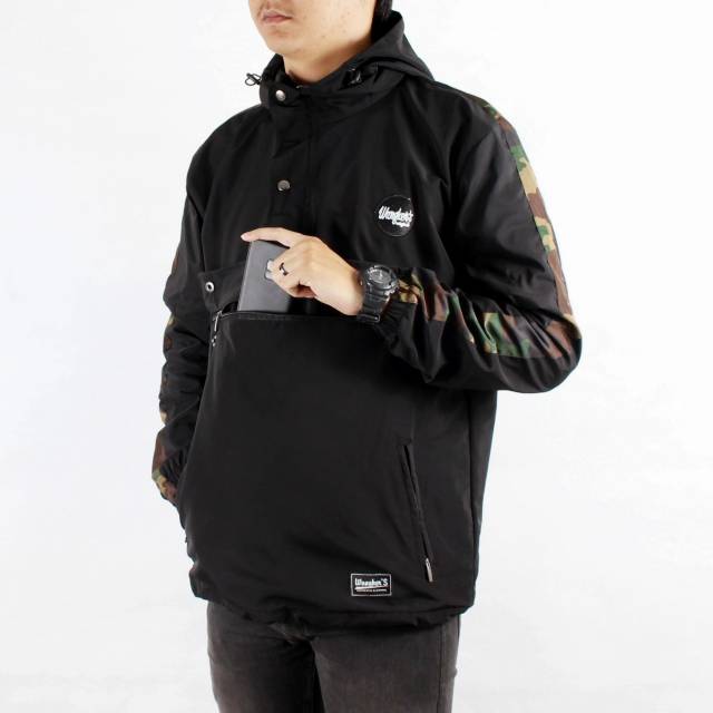 Jaket Cagoule Army Camo List Loreng Wangkers