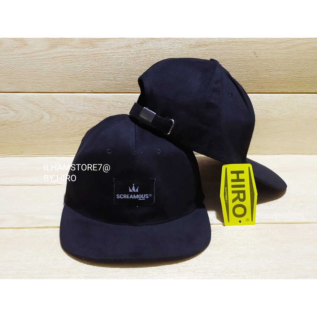 (COD)Topi Snapback Bordir SCREAMOUS New Model/Topi Distro Terlaris/Topi Distro Pria