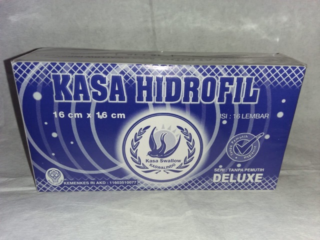 Kasa Biru Hidrofil 16 cm x 16 cm Swallow