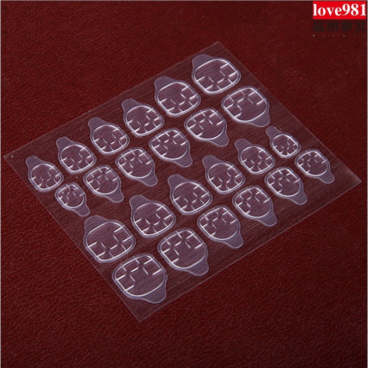 12 PCS/24pcs PER SET untuk fake nails atau false nails glue Lem Stiker kuku Nail sticker Sticker Stiker