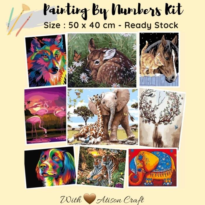 Paint By Number (50 cm x 40 cm) - Animal Forest