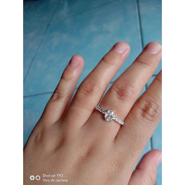 Cincin permata perak