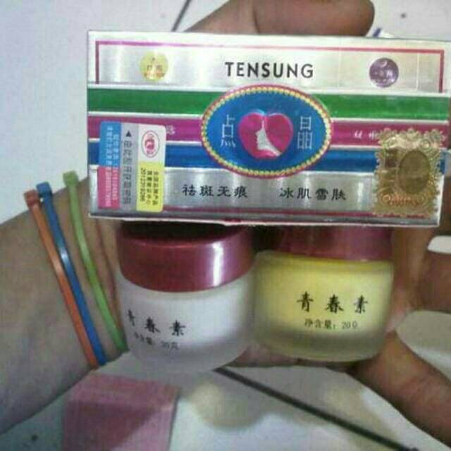 CREAM_PEMUTIH WAJAH_SIANG MALAM_TENSUNG WHITENING