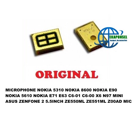MICROPHONE NOKIA 5310 NOKIA 8600 NOKIA E90 NOKIA 5610 NOKIA E71 ASUS ZENFONE 2 5.5INCH ZE550ML ZE551