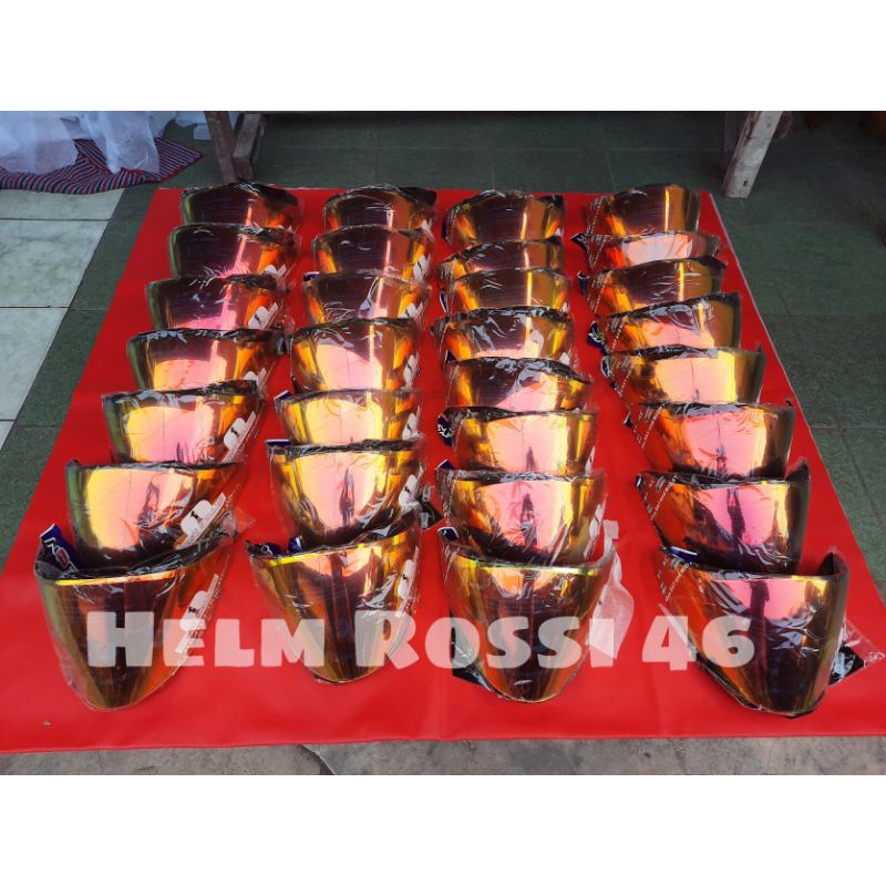 Kaca Ink Centro Iridium RED KYT DJ MARU Galaxy Slide GIX G2 DYR Visor iridium Kyoto Merah Red Blue