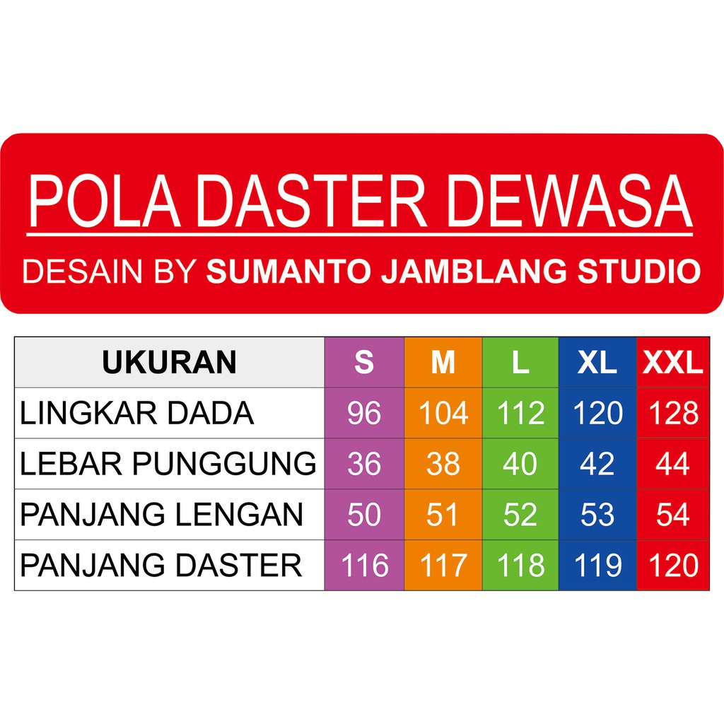 Pola Jiplak Daster Dewasa 5 In 1 Pola Baju Jamblang Studio Shopee Indonesia