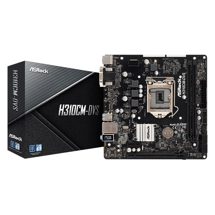 ASRock H310CM-DVS (LGA1151, H310, DDR4, USB3.1, SATA3)