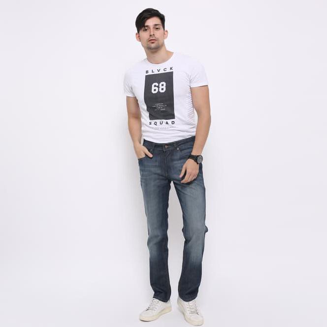 Edwin Celana Jeans Edw-2211-560 Regular Fit Pria Panjang Warna Biru - Biru, 29
