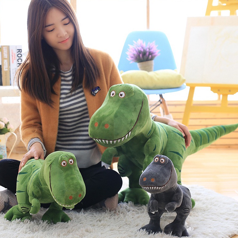 Boneka Dinosaurus Stand Ekor Kaki Dino bisa ditekuk Bahan Plush