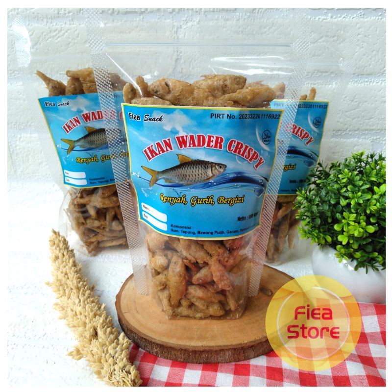 

Wader Crispy 100 gram/Keripik Ikan Wader terlaris / Wader Crispy Rendah Minyak