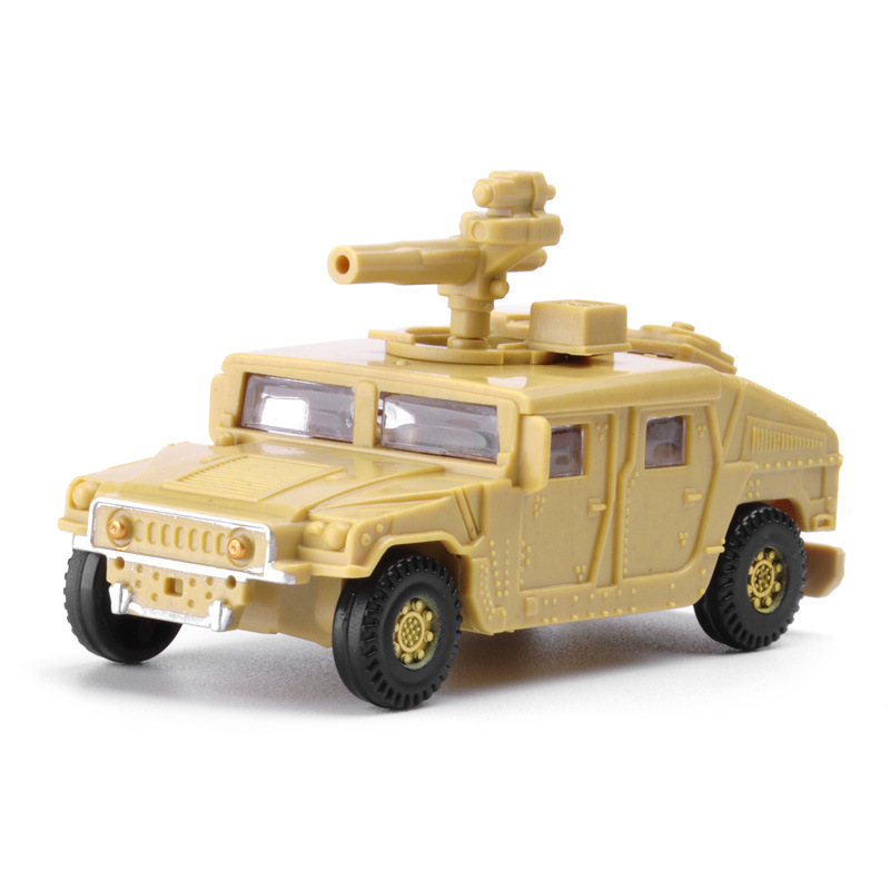 2Pcs Mainan Mobil Hummer US HMMWV 4D DIY Skala 1 / 72