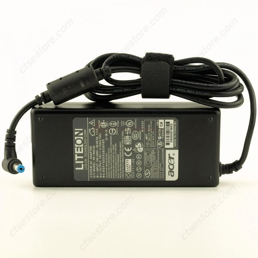 ACER  ORI CAS CASAN Original Adaptor Charger Laptop Notebook 19v 4.74a (5.5*1.7) + KABEL POWER
